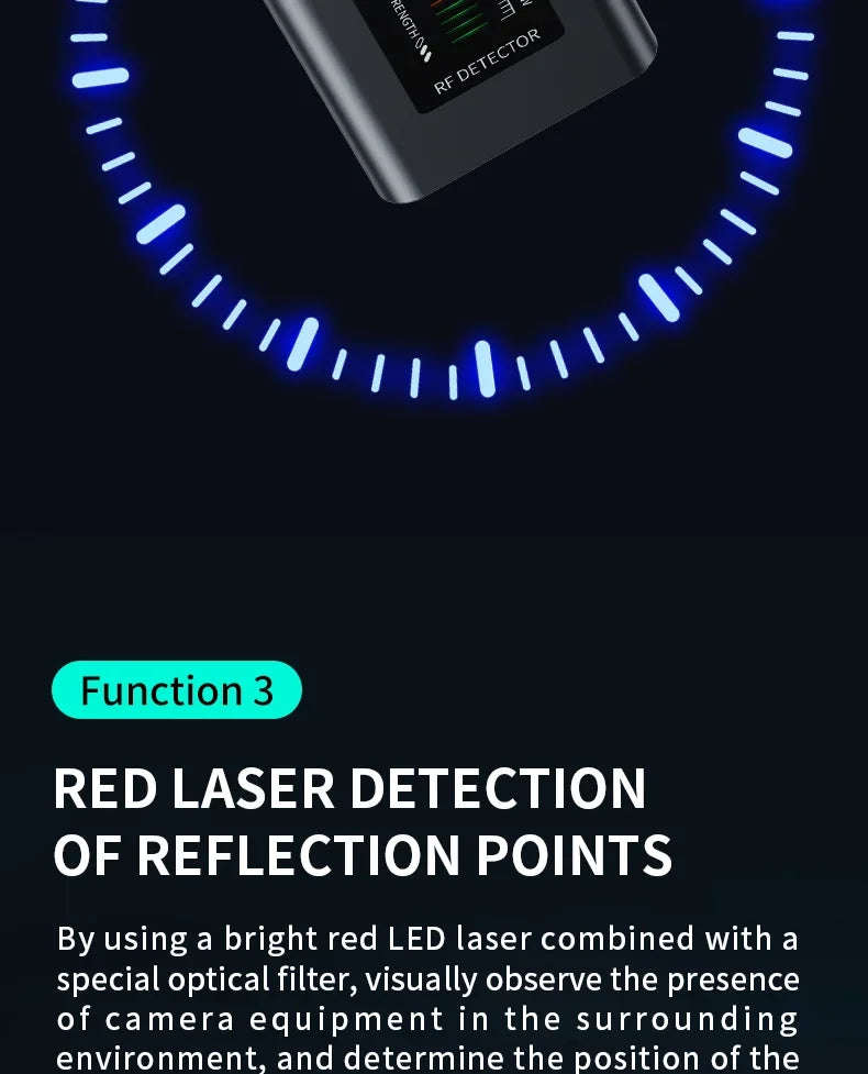 Hidden Camera Detector Anti Spy Gadgets Professional Wireless Signal Car GPS Infrared Mini Camera Wiretapping Bug Search Devices