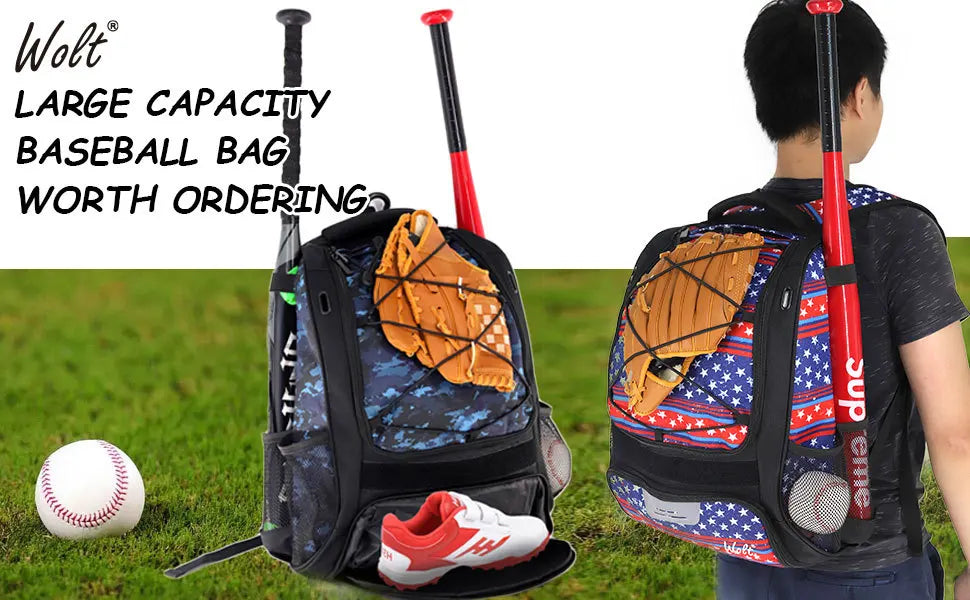 Baseball, Softball Equipment, Backpacks, Children's, Adult, Professional, Men's and Women's Training Competition