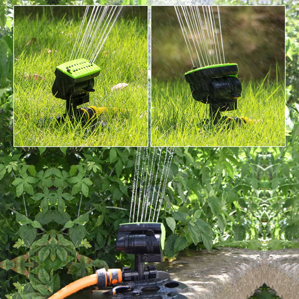 Garden Sprinkler 180° Rotating Adjustable Large Coverage Lawn Sprinkler Irrigation System Water Sprayer Gardening Supplies