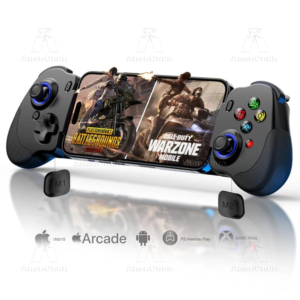 Mobile Phone Controller Mobile Gaming Wireless Gamepad Android/iOS Dual Vibration Motors Hall Effect Joystick Joypad Accessories