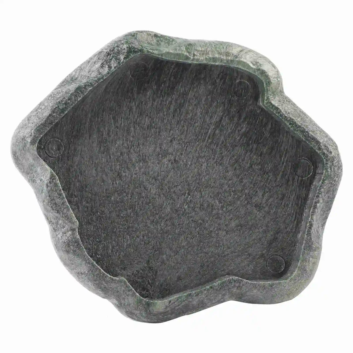 Reptile Feeder ABS Resin Imitation Rock Design Food and Water Dish Feeder Bowl for Tortoise Lizard