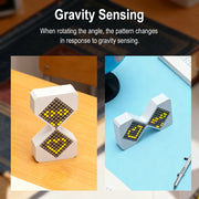 Electronic Gravity LED Sensing Hourglass Timer Home Desktop Decompression Ornament DIY Digital Small Sand Timer For Office Decor