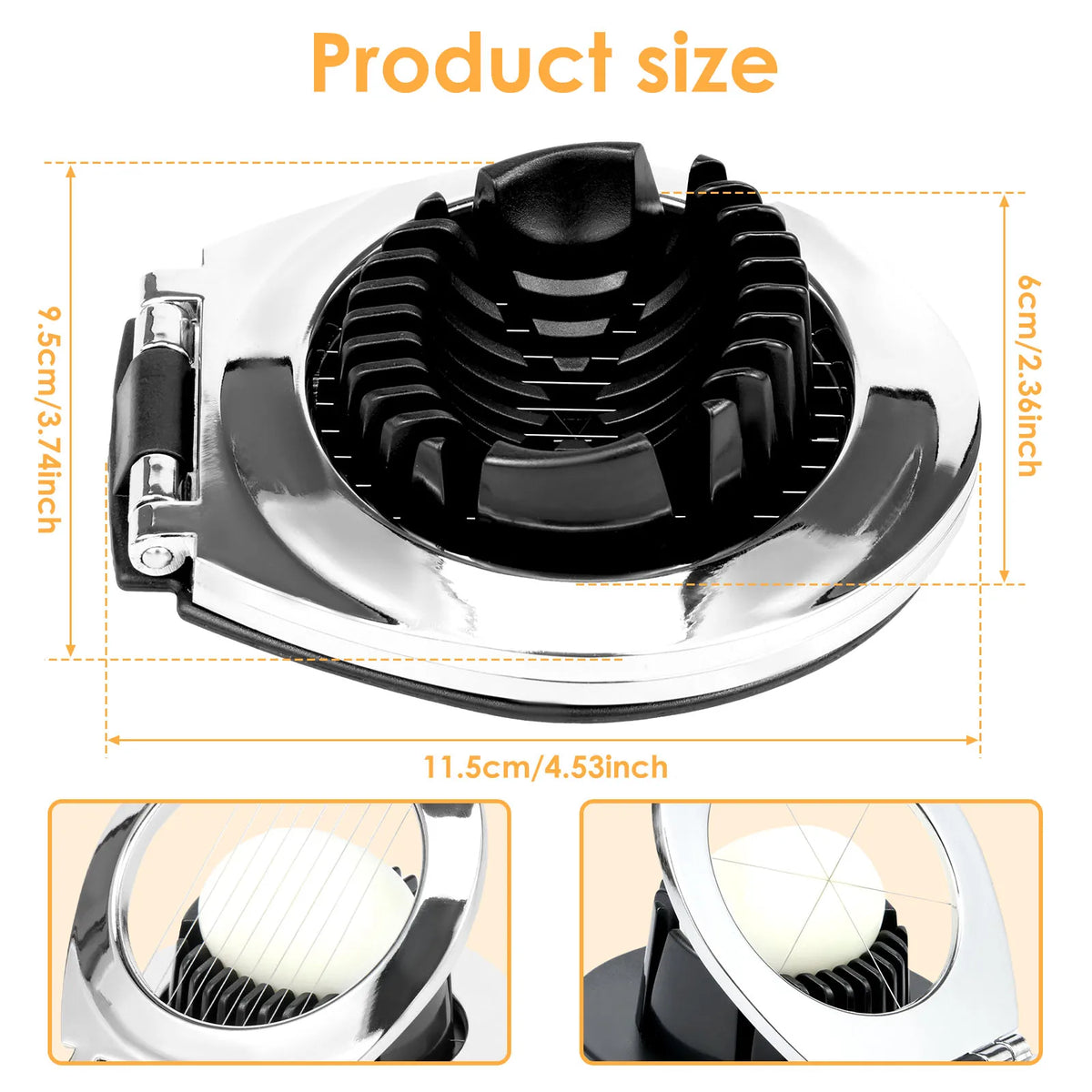 Kitchen Accessories Egg Slicers Chopper Stainless Steel Fruit Salad Cutter Egg Tools Manual Food Processors Kitchen Tool Gadgets
