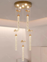 Modern home decoration salon lamps for living room smart crystal Pendant lights dining room indoor lighting