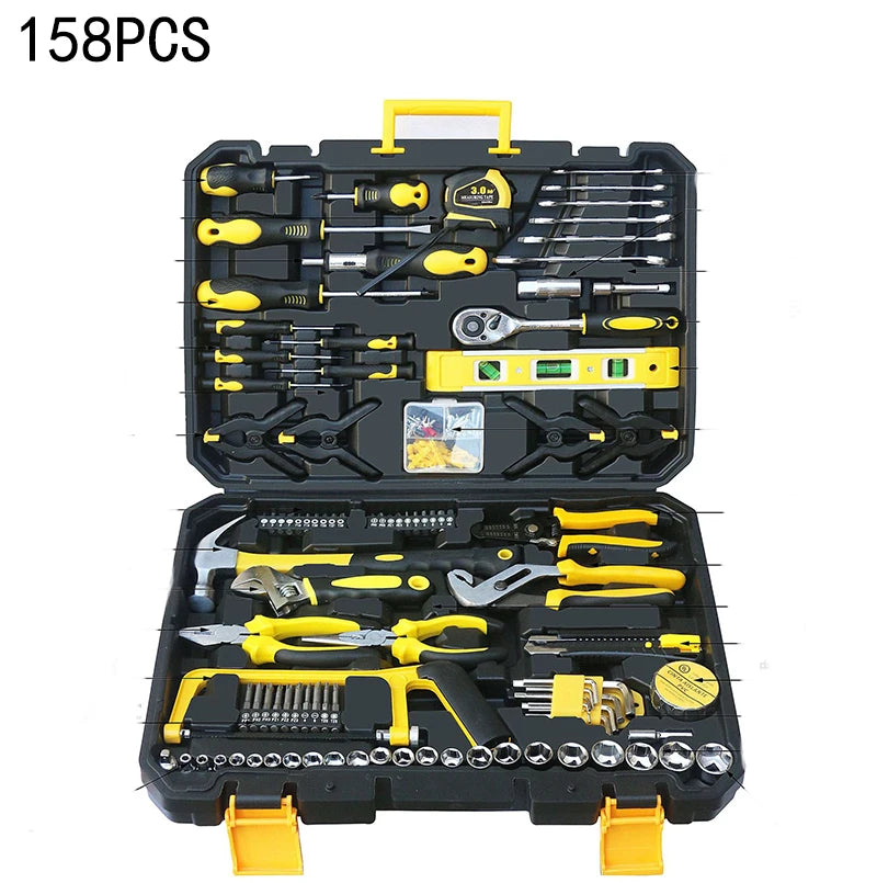 New Hardware Tool Set Combination Tool Set Multifunctional Household Use Manual Woodworking Toolbox Manual Repair Tool Sets
