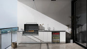 Kitchen Full Set Modern Smart Outdoor Stainless Steel  with Built-in Refrigerator and BBQ Grill for Home and Garden