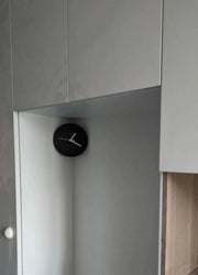 Living Room Silent Wall Clocks Simple Non-Ticking Punch-Free Corner Wall Clock Bedroom Technology Luxury Art Home Decoration