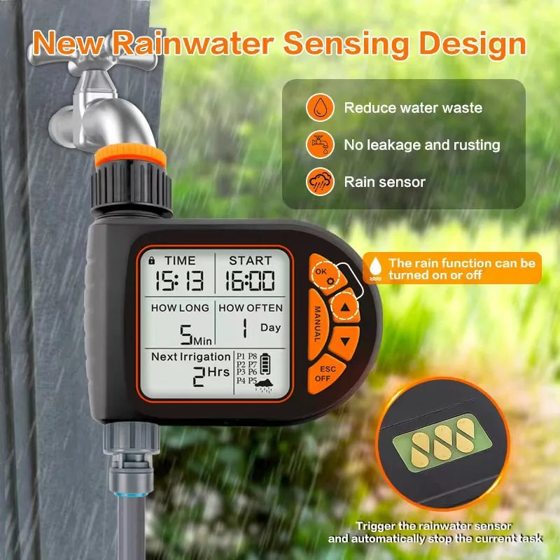 Intelligent Timing Gardening Automatic Garden Waterer, Garden Balcony Farm Sprinkler Timer Outdoor Irrigation Controller