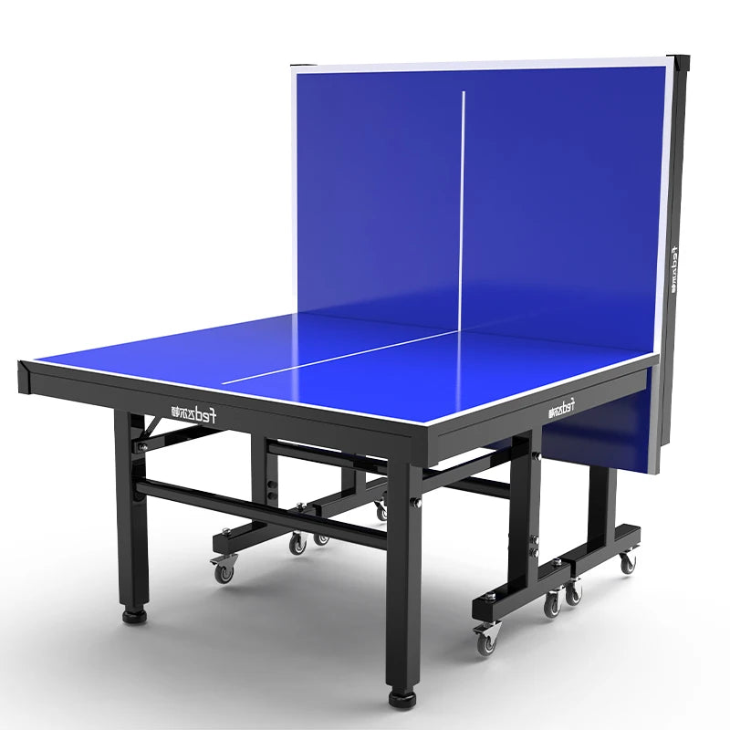 12/16/18/25MM Tennis Table with Wheels Portable Professional Outdoor Indoor Foldable and Removable Singles Practice Tennis Table