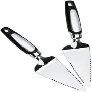 Kitchen Gadget Stainless Steel Triangular Cake Spatula Plastic Handle Mirror Finish Pizza Peel Household Cheese Shovel Bakery