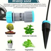 Garden Automatic Watering Device, Gardening lrrigation System, Drip Seepage Device With 10 Dripper Head Kit For Greenhouse