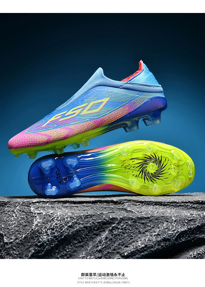 Men Women Soccer Shoes Society Professional Ultralight Cleats Indoor Football Shoes Training Outdoor Football Boots Resistant