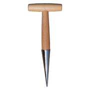 Hand Dibber Garden Tool Stainless Steel Garden Dibber With Wood Handle for Sowing Transplanting Planting Bulb Digging