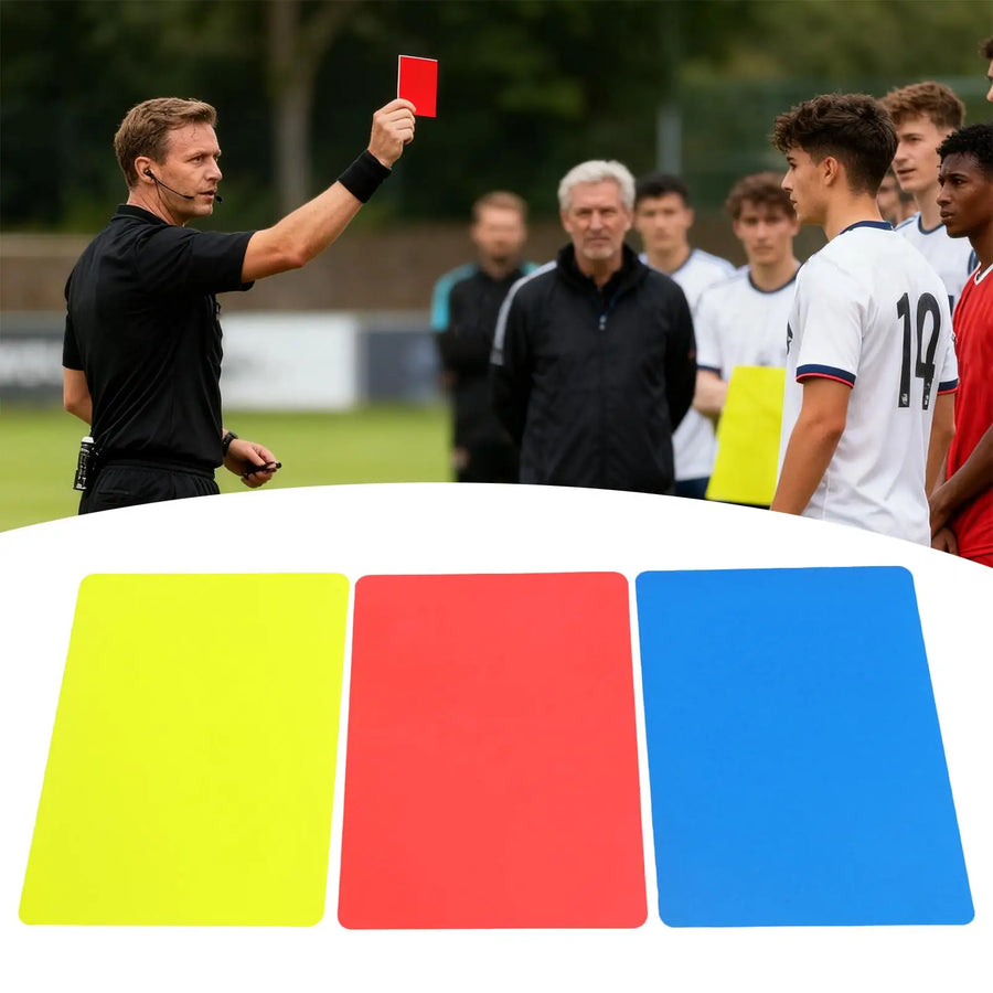 Soccer Referee Cards Professional Referee Gear Sports Official Equipment High Visibility Red Yellow Card for Football Basketball