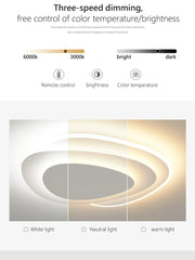 2025 New Arrival: Minimalist Oval Smart Ceiling Light | Artistic Lighting for Living Room & Master Bedroom