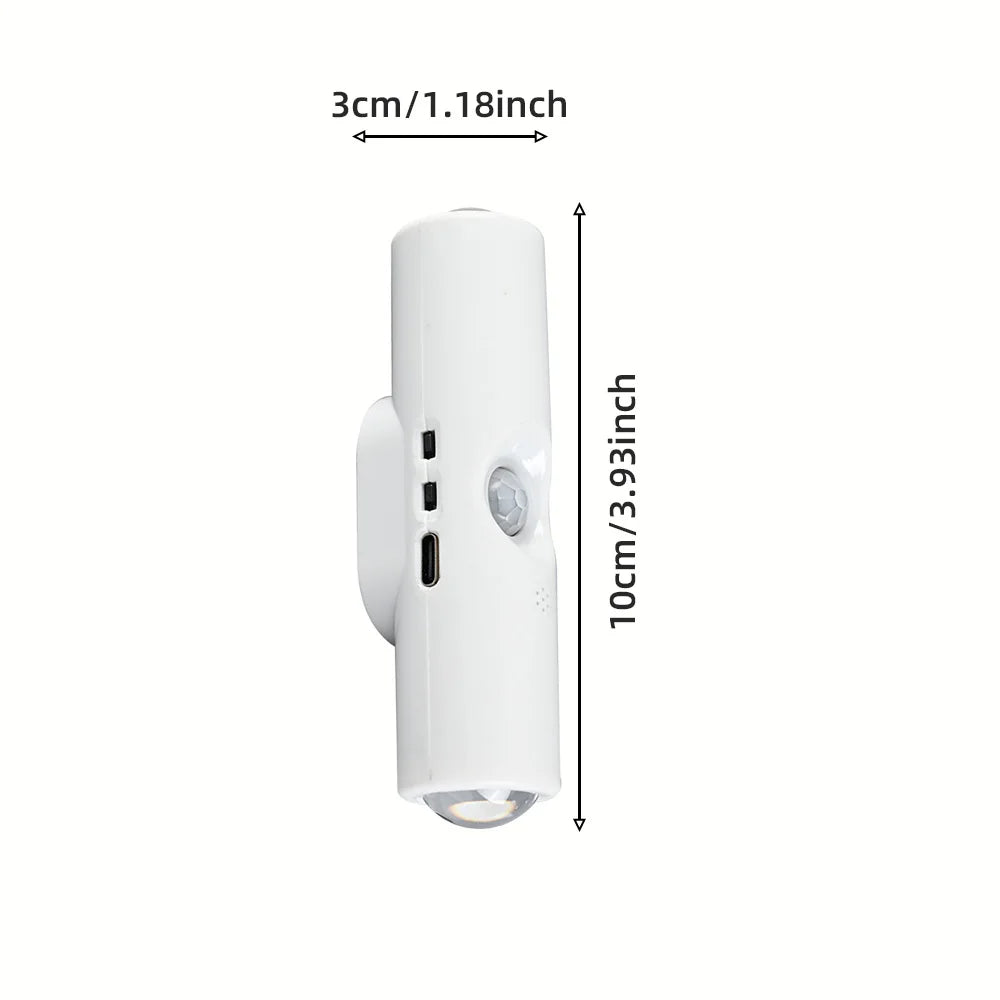 Smart Sensor Night Light Charging Wall Light Dimming AAtmosphere Light Suitable for Corridor Stairs Wardrobe Bedroom Bedside