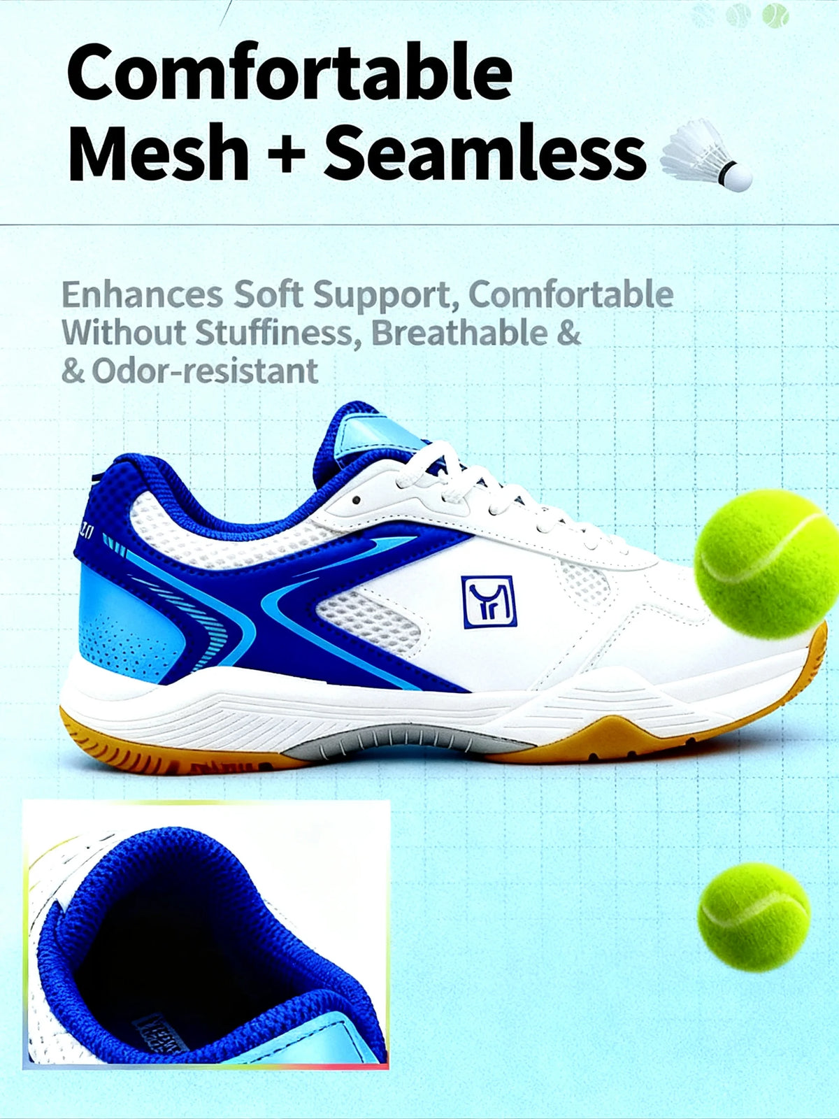 Tennis Shoes Wear-Resistant Non-Slip Cushioning Tennis Court Training Match Men Women Professional Anti-Twist Sports Functional