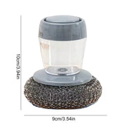 Kitchen Soap Dispensing Dishwashing tool Cleaning Brushes Easy Use Scrubber Wash Clean Tool Soap Dispenser Brush Gadgets