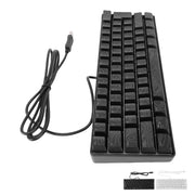 60% Gaming Keyboard 61 Key RGB Gaming Keyboard Mechanical RGB Backlit Ergonomic Design Wired Keyboard Mechanical Gaming Keyboard