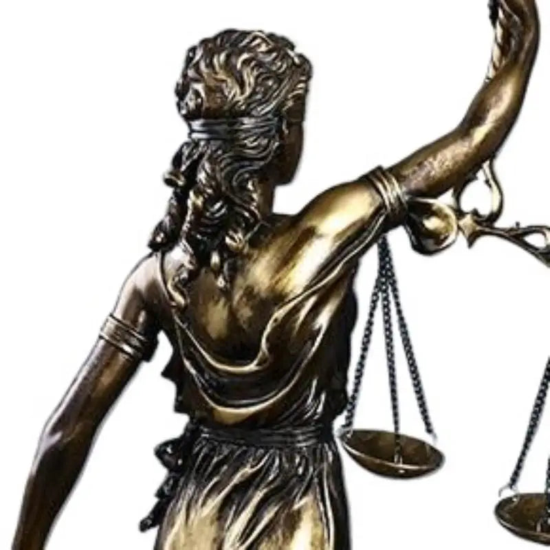 NEW 1Pcs Living Room Office Desk Decoration European Style Creative Retro Home Imitation Copper Goddess Of Justice Ornament
