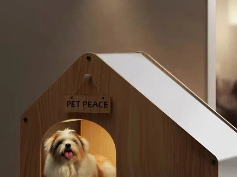 Solid Wood Cat Bed Large Space Enclosed Bed Cats Moisture-proof and Waterproof Cat's House Durable Cat Accessories Products