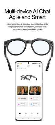 2026New800W Camera AI Glasses Men Color-Changing Smart Translation Glasses Photo Video Recording Waterproof Call SmartSunglasses