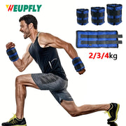 1Pair Wrist Ankle Weights, 2kg/4.4LBS, 3kg/6.6LBS, 4kg/8.8LBS Wrist Leg Arm Weights, Comfortable and Soft, Perfect for Fitness