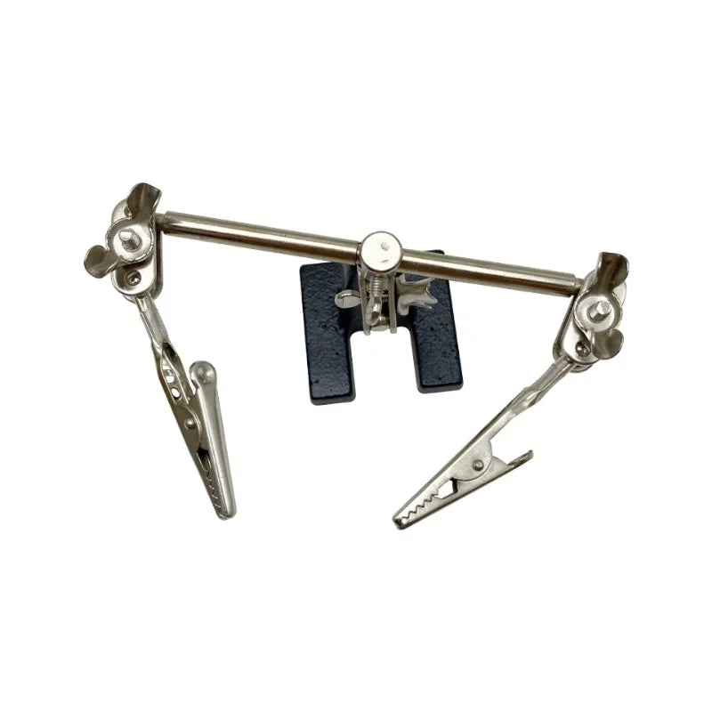 Professional Third Hand Tool with Adjustable Magnifying Glass Jeweler Soldering Clip Craft InlayWelding and PrecisionRepair Work