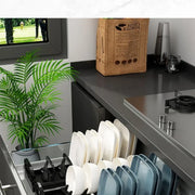 Kitchen Bowls Dish Storage Rack Adjustable Buckle Cabinet Drawer Storage Holder Dish Drain Rack Kitchen Drainage Storage Tools