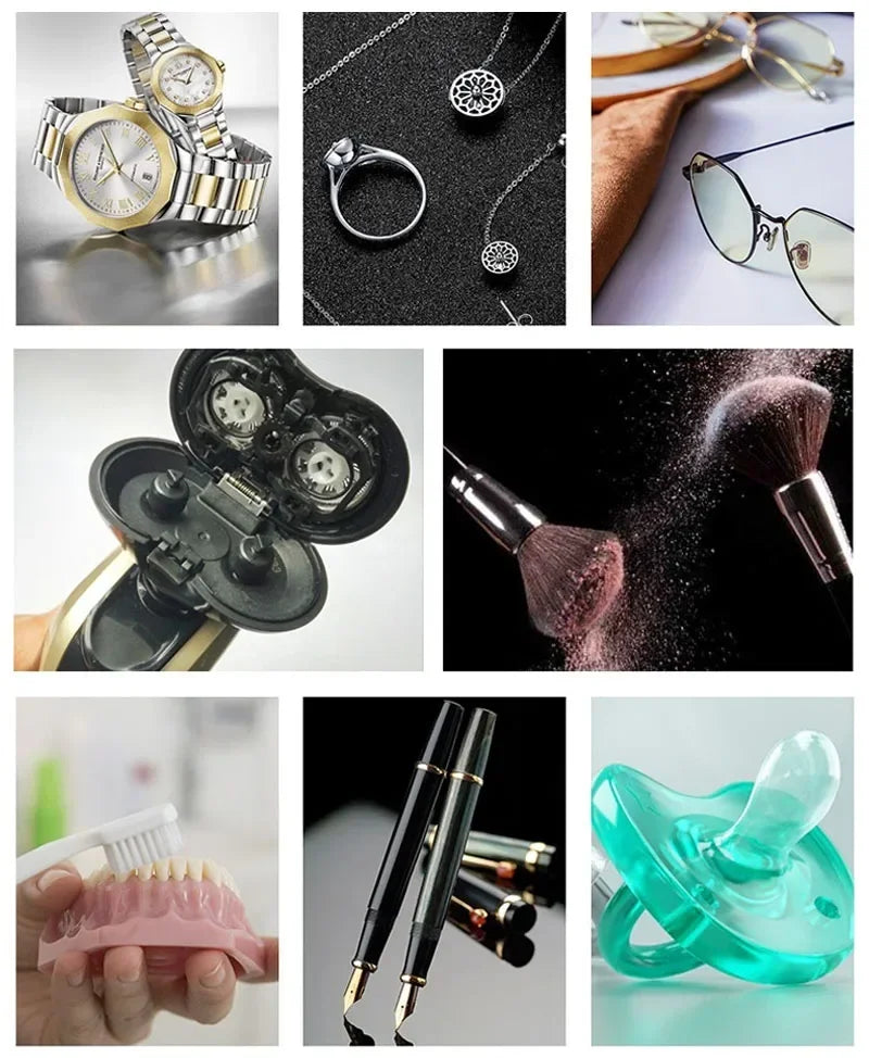 Smart Home Ultrasonic Cleaner for Jewelry Glasses Circuit Board Watches Denture Teeth Razor Ultrasound Cleaning Washing Machine