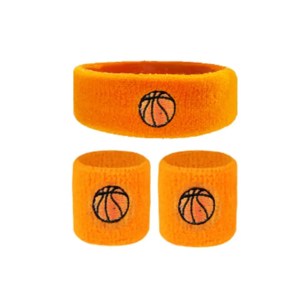 Football Fitness Colorful Cotton Sport Wrist Protector Kid Wristbands Running Headband Sports Sweatband