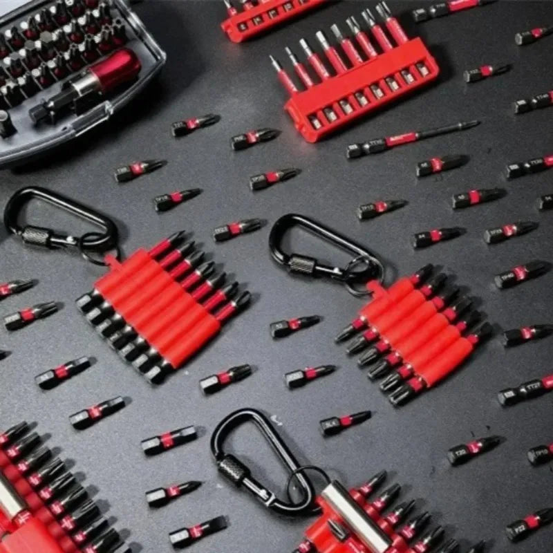 Professional Screwdriver Bits Set Strong Magnetic Rubber Sleeve Storage Screwdriver Head Set Multiple Specifications Tools Parts