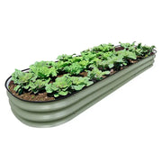 Metal Raised Garden Beds Land Guard Galvanized Raised Garden Bed Kit - Oval Large Metal Planter Garden Boxes