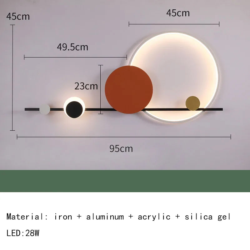 Modern Art Deco LED Wall Lamp 3000K Hotel Hall Foyer Restaurant Lighting Sconce Stairs Aisle Corridor Atmosphere Dropshipping