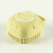 Pet Shower Bath Brush with Storage, Massage Brush for Cats Dogs, Non-Toxic Easy Clean, Ergonomic Handle