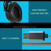 V10 Over Ear USB Corded Gaming Headphones Headsets with Comfortable Protein Leather Ear Cushions Sweatproof Noise Reduce