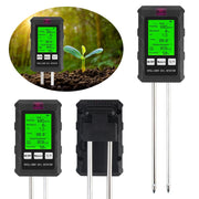 Digital Garden Probe Tools Soil Tester Humidity Sunlight Air Moisture Nutrient Fertility Meter PH Temperature Test Gauge Monitor