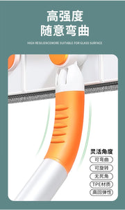 Window Clean Squeegee Mop Soft Microfiber Wiper Telescopic Glass Brush Multi-function Scraper Cleaning Dust Household Clean