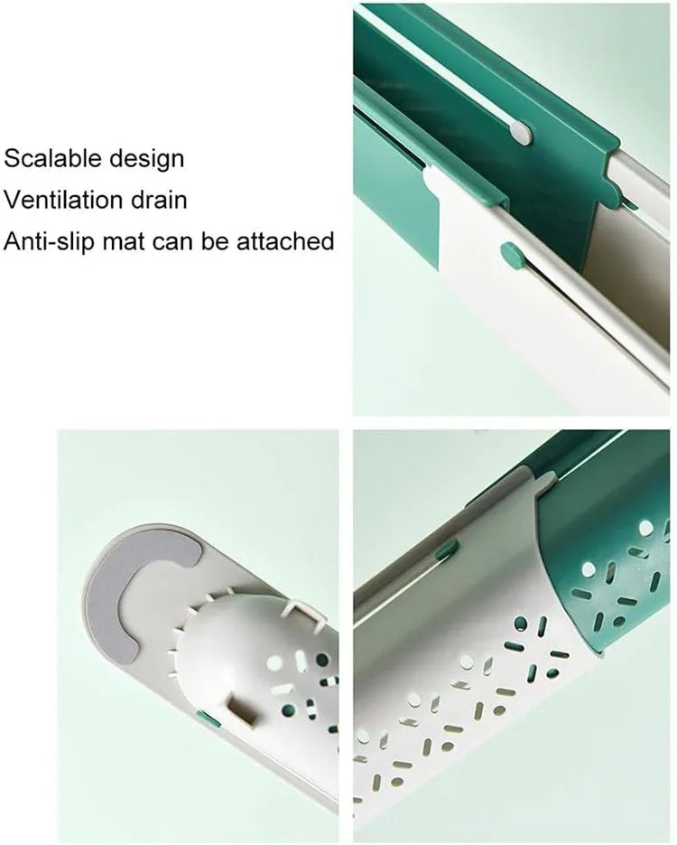 Kitchen Sink Drain Rack Telescopic Sink Shelf Sinks Organizer Soap Sponge Holder Storage Basket Kitchen Gadgets Accessories Tool