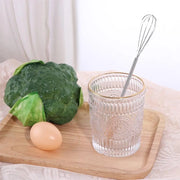 Kitchen Tools Multifunction Stainless Steel Egg Beater Useful Portable Mini Egg Whisk Wooden Handle Manual Egg Beater Baking
