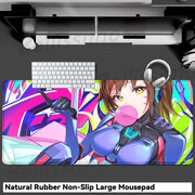 Gaming Accessories O-Overwatch D-D.va Mouse Pad Large Keyboard Mousepad Pc Cabinet Deskmat Xxl Extended Mats Gamer Mausepad