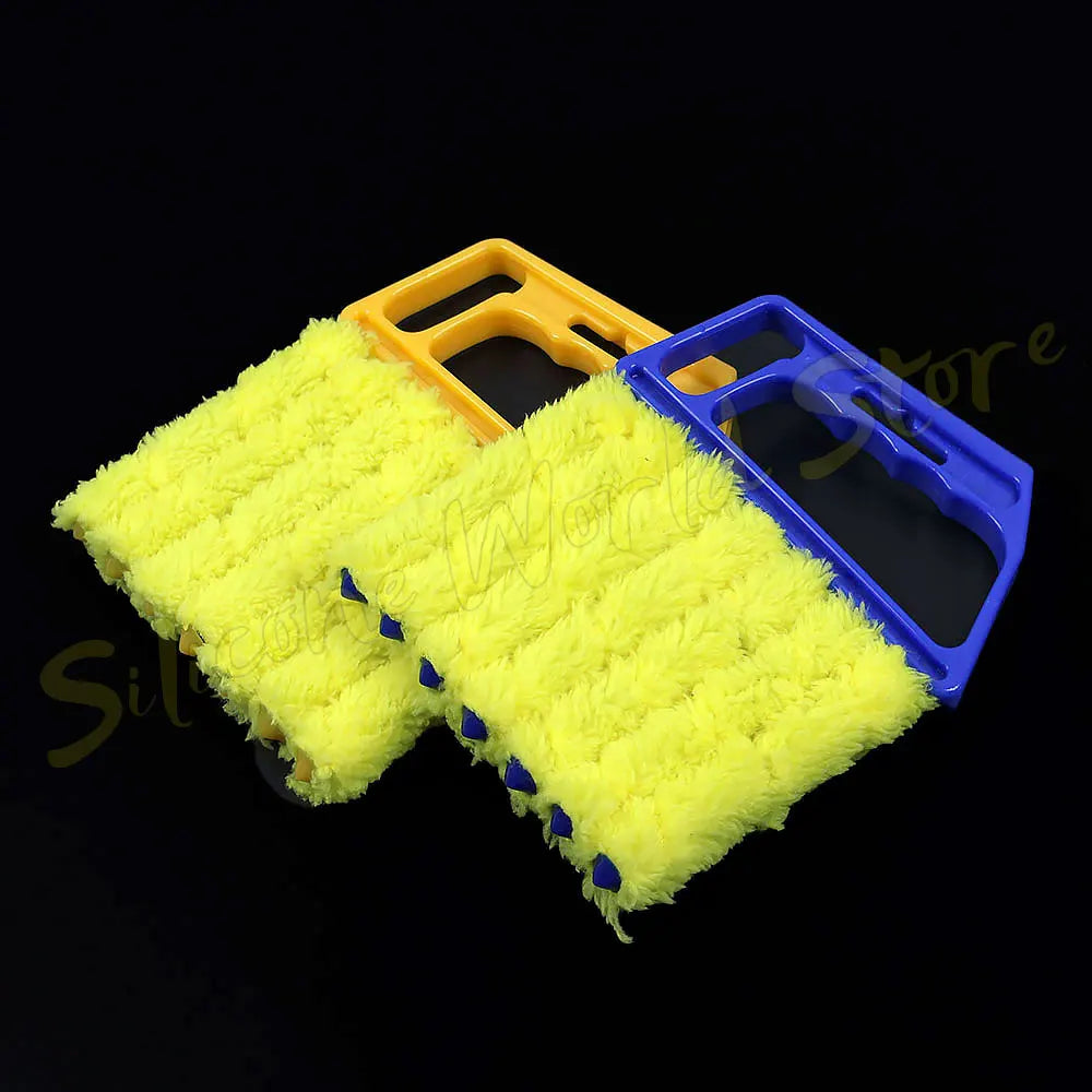 Silicone World Shutter Cleaning Brush Detachable Wash Vent Blinds Cleaner Cloth Air Conditioning Curtain Household Cleaning Tool