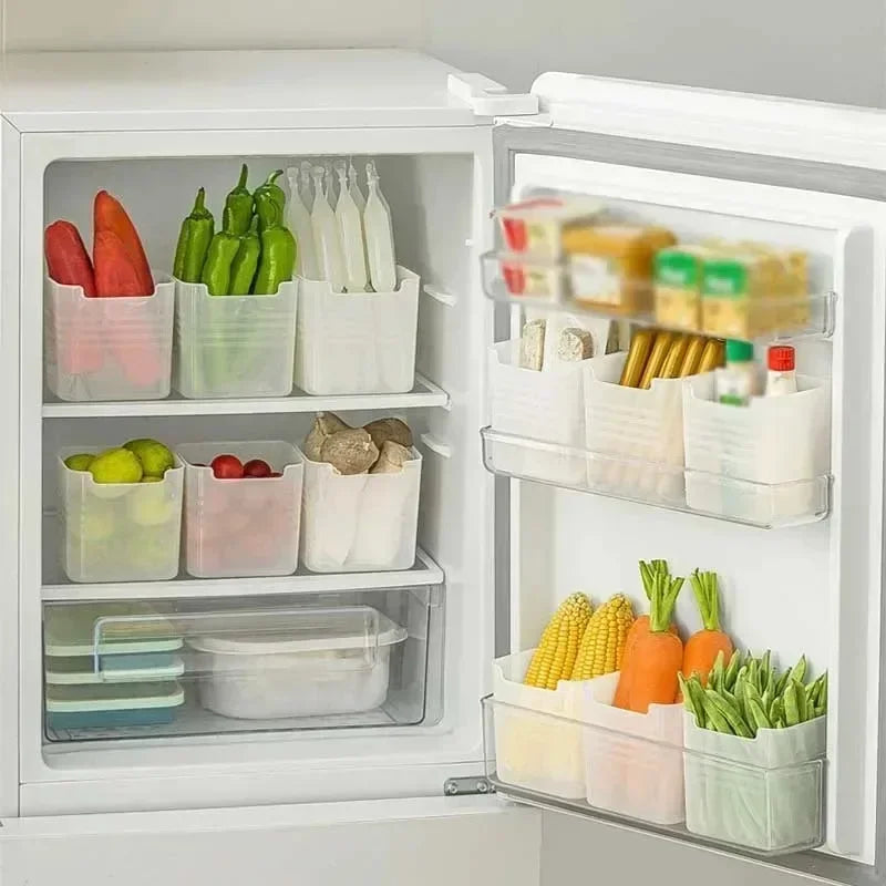 5/1PCS Refrigerator Storage Boxes Food Fresh Organizer Cold Storage Crisper Fruit Spice Food Container Boxes Home Kitchen Box