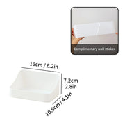 Kitchen Organizer Large Capacity Spice Jar Storage Holder Multifunctional Self-adhesive Wall Mounted Plastic Storage Rack