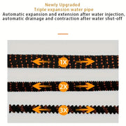 25/50/75/100 FT Gardening Magic Hose, High-Pressure Water Gun, Multiple Spray Modes, Garden Water Pipe, Irrigation Tools