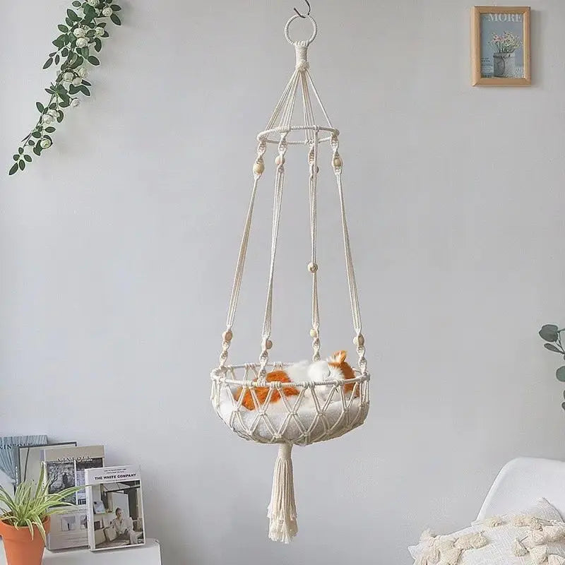 Net Cat Bed, Pet Cat Bed, Semi Enclosed Cat Bed