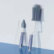 Silicone Bottle Cleaning Brush Baby Pacifier Straw Scrubber Small Brush 360 Degree Glass Cup Washing Kitchen Cleaning Tool Set