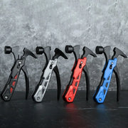 Outdoor Portable Repair Tool Claw Hammer Multi-Functional with Window Breaker Stainless Steel Pliers For Camping Tent Stakes