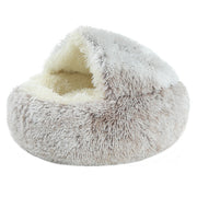 Cat Bed for Deep Sleep  Plush and Warm  Cat Cave Comfortable and Supportive  Easy to Clean  Non-slip Bottom  Suitable for Small