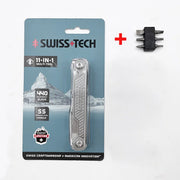 SWISS TECH 11 in 1 Mini Multitool Multi-function Tools with Scissors Screwdriver EDC Outdoor Survival Hand Tool